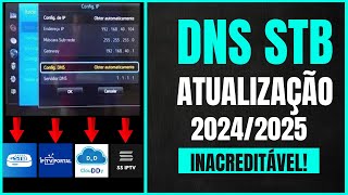 🔶️ NOVO DNS PARA SMARTVS FUNCIONA NOS APLICATIVOS SMART STB SMART UP IPTVPORTAL SSIPTV CLOUDDY [upl. by Letsyrhc]