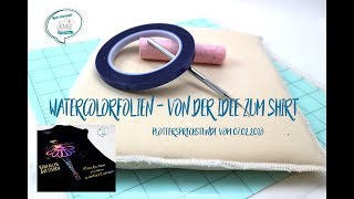 Von der Idee zum Shirt  Watercolor  PM live Plottersprechstunde vom 07022018 [upl. by Corie]