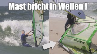 Fail WAVE WINDSURFEN auf SYLT geht schief Mast bricht [upl. by Johan672]