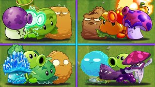 4 Mushroom Team  Random Plants  Who Will Win  PvZ 2 Team Plants Battlez [upl. by Atsahs]