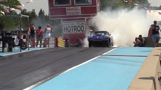 The Grape vs The Vette  from the 2023 OutASight Drags Great Lakes Dragaway [upl. by Sair]