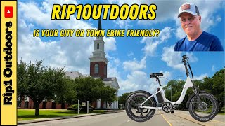 Is Your Town Ebike Friendly  Ebike Ride A Long electricbike ebike [upl. by Annasoh719]