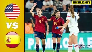 USA vs Spain  All Goals amp Extended Highlights  October 11 2022 [upl. by Largent]