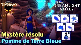 Disney Dreamlight Valley FR Pomme de Terre Bleue  Localisation des 4 items  Potion Bleue [upl. by Adnolrehs]