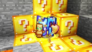 Minecraft UHC but the ores are Lucky Blocks [upl. by Ahsinahs]