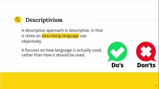 Prescriptivism amp Descriptivism [upl. by Eusoj]