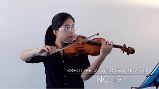 Kreutzer 42 StudiesEtudes For Violin【No19】 [upl. by Malina]