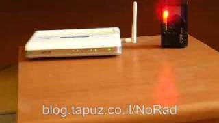 Radiation RF EMFEMR from WiFi wireless router Electromagnetic Radiation [upl. by Refotsirc842]