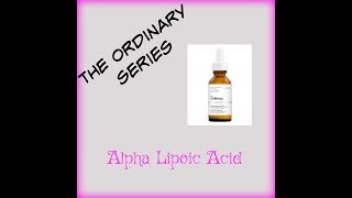 The Ordinary Alpha Lipoic Acid OVERNIGHT RESULTS’ [upl. by Ddal]