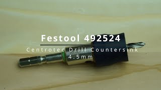 Festool 492524 Centrotec Drill Countersink 4 5mm [upl. by Aicitel999]