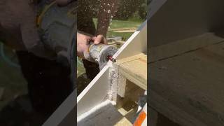 Cutting PVC Board for Stair Stringer  Deck Builder in Massachusetts construction carpentery [upl. by Cleary]