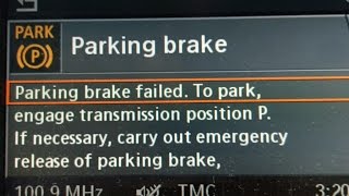 BMW Parking Brake Failed Fixed Easily  Try FIRST [upl. by Aydne129]