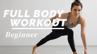 Full Body Workout für Beginner  No Equipment  mit Warm Up amp Cool Down  DAY 1 [upl. by Airdnala407]