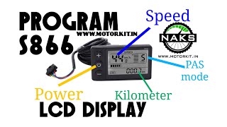 Ebike S866 LCD Display Program Setting and Parameter [upl. by Grail]