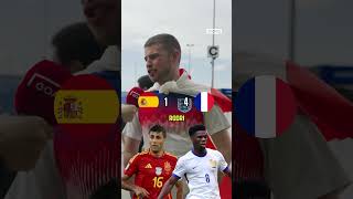 SPAIN v FRANCE 🥵 EURO 2024 FOOTBALL FAN CHALLENGE shorts [upl. by Nidia]