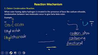 Claisen Condensation Reaction [upl. by Cock]