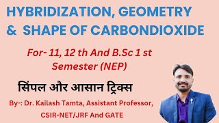 Hybridization of Carbondioxide Geometry of CO2 Shape amp Important Pointa of Carbondioxide [upl. by Euqinaj]