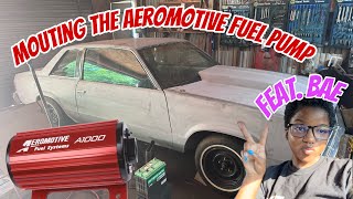 Mounting the Aeromotive A1000 fuel pump on the 81 Malibu [upl. by Viddah818]