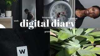 digital diary productive days gym navigating adulthood living alone  South African YouTuber [upl. by Haggar]