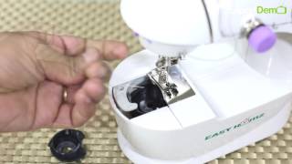 Portable sewing machine or Mini selai machine review How to do thread gear cleaning demo in Hindi [upl. by Huntington]