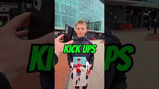 How many kick ups can they do😬⚽️🏟 football kickups manchester manutd [upl. by Meeka]