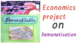 Economics project class 12 on demonetisation Economics project file Class 12 [upl. by Dugas264]