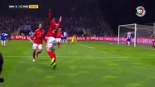 Goal  Golo Rafa Benfica 11 FC Porto Allianz Cup 1819 12 final [upl. by Catina]