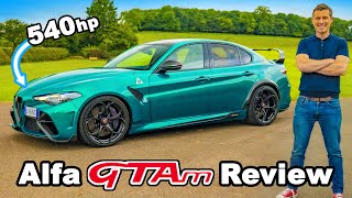 Alfa Romeo Giulia GTAm review  the ultimate performance saloon [upl. by Addiel]