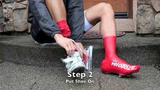 veloToze Tall Shoe Covers Installation [upl. by Gass]