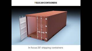 Buy 20ft Shipping Containers  Used 20 Foot Shipping Containers for Sale  Pelican Containers [upl. by Dorfman]