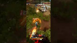 Taking on 3 Players Solo with Fire Staff🔥newworldaeternum mmorpg mmo gaming shorts newworld [upl. by Lachish928]