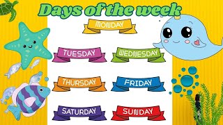 Seven Days Of Week  Days OF Week For Kids  Week Song  Learn Days Of Week [upl. by Ailam]