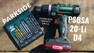 NEW 3 in 1 Parkside HOBBY hammer drill PSBSA 20Li D4 [upl. by Ferdinanda804]