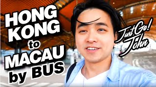 How To Travel from HONG KONG to MACAU by BUS  怎麼去澳門從香港 [upl. by Kcirdet]