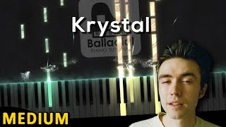 Krystal  Matt Maltese  MEDIUM Piano Tutorial [upl. by Animas]