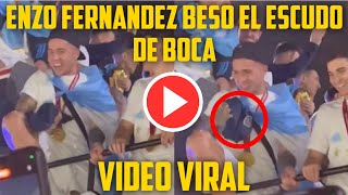 Enzo Fernandez beso una camiseta de boca [upl. by Quince]