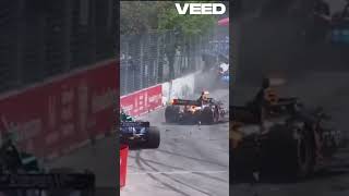 Santino Ferrucci Gets Launched Into The Fence At Toronto  IndyCar 2024 [upl. by Ahsiela]