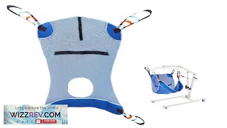 VEVOR Full Body Patient Lift Sling with Commode Opening Medical Aid Sling Review [upl. by Brasca421]