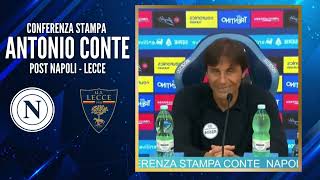 CONFERENZA STAMPA ANTONIO CONTE  POST NAPOLI  LECCE 10 passionapoli [upl. by Narok587]