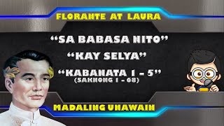 FLORANTE AT LAURA  KABANATA 15 SAKNONG 1  68 MADALING UNAWAIN [upl. by Donough]