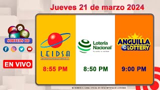 Lotería Nacional LEIDSA y Anguilla Lottery en Vivo 📺│Jueves 21 de marzo 2024 855 PM [upl. by Nellak964]