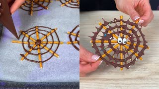 Chocolate spider webs this easy and tasty idea will be perfect for Halloween [upl. by Nithsa]