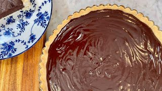 Spiced Chocolate Tart with Shortbread Crust [upl. by Nageek377]