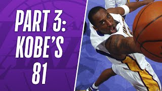 Part 3 Kobe Bryants HISTORIC 81 Points Performance [upl. by Corby]