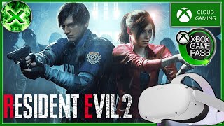 Xbox Game Pass on Meta Quest 2  Resident Evil 2 is a Great Title for Xbox Cloud Gaming VR [upl. by Andrews]