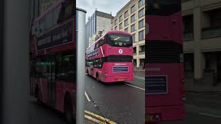 Metro operating through Belfast with Volvo B5TLs amp Wright Streetdeck Electroliners [upl. by Malcah]