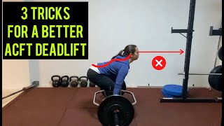 ACFT Deadlift Technique Tricks [upl. by Eniruam]