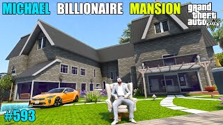 GTA 5  MICHAEL TAKES THE RICH FRIEND MANSION  GTA 5 GAMEPLAY 593 [upl. by Roede485]