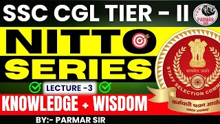 NITTO FOR SSC CGLCHSL TIER 2  LECTURE 3  PARMAR SSC [upl. by Ahsinoj177]