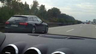 German Autobahn unlimited speed  Немецкий автобан на скорости 230 кмч [upl. by Vezza921]